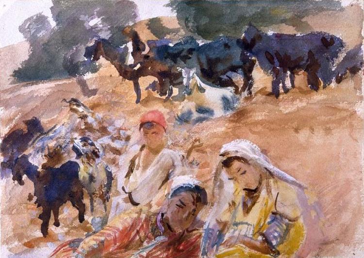 John Singer Sargent Goatherds oil painting image